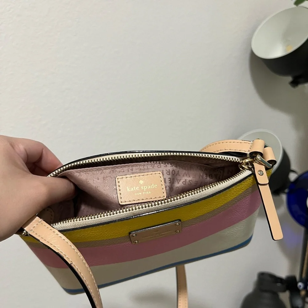 KATE SPADE Pastel Stripes Crossbody Bag